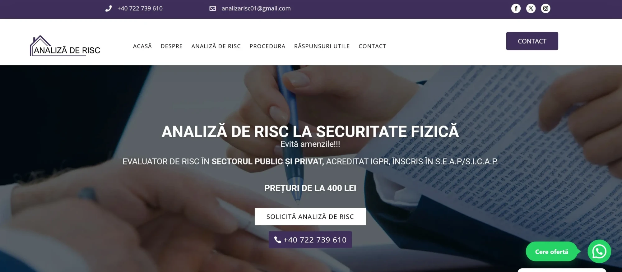 analiza risc profesionala analiza risc profesionala
